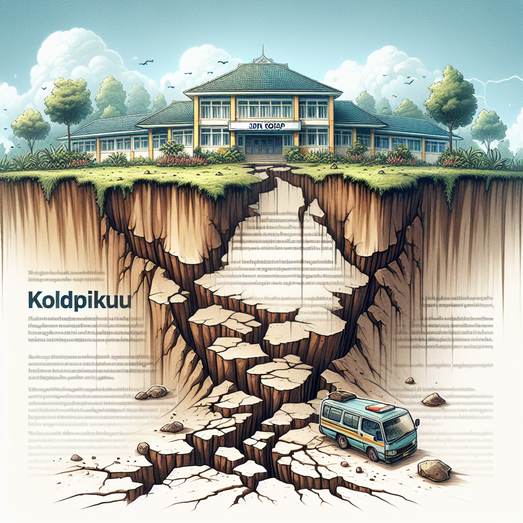 SDN Kokap Rawan Longsor: Retakan Tanah usai Hujan Deras