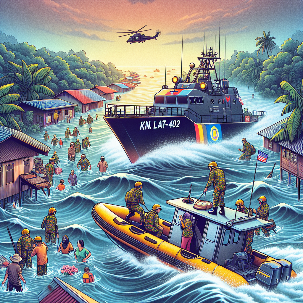 Bakamla Kirim KN Singa Laut-402 Bantu Korban Banjir Siau