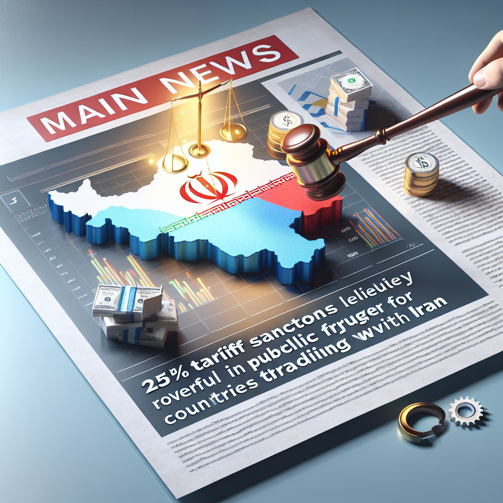 Sanksi Tarif 25% Trump untuk Negara yang Dagang Iran